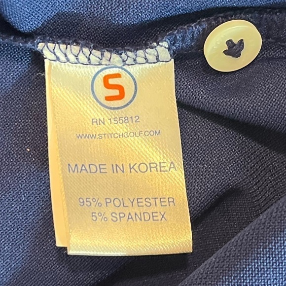STITCH Golf Men's Blue Polo Shirt Size ML - Picture 6 of 6